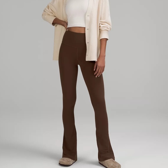 Lululemon influencer Align High-Rise Mini-Flared Pant 32" Java size 12 NWT - Picture 6 of 7